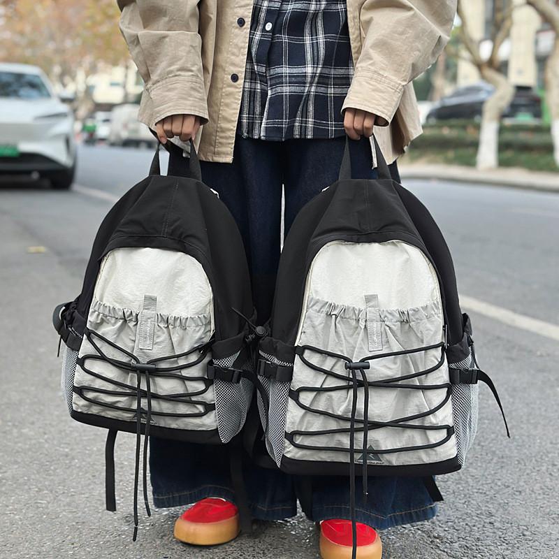 Unisex Ultralight Oxford Backpack Large Capacity Daypack 13in Laptop Compartment