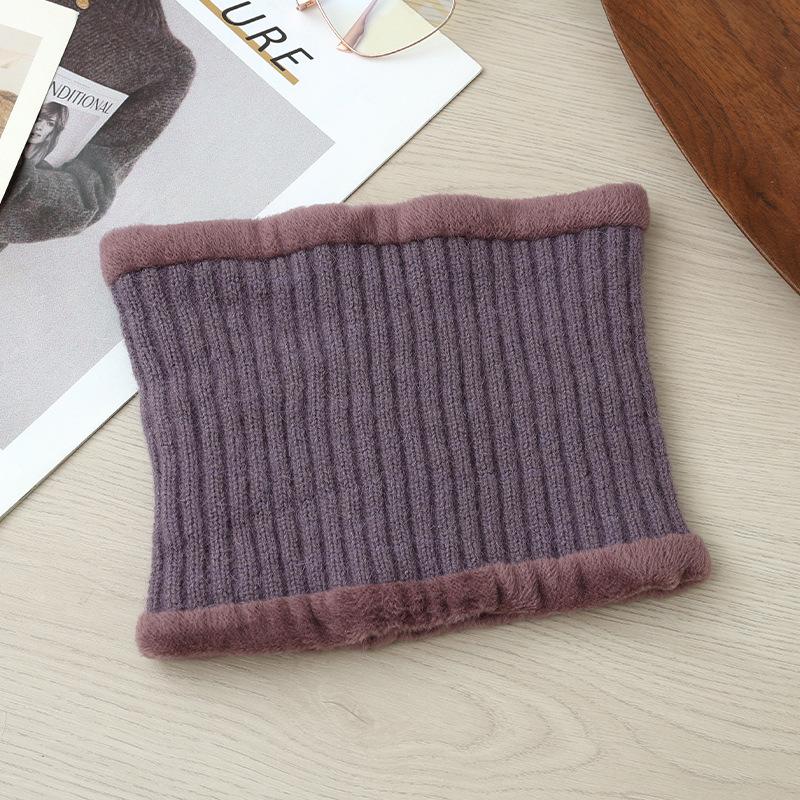 

Retro Crochet Knit Winter Hat & Scarf Set for Women with Velvet Lining and Windproof Protection One Size