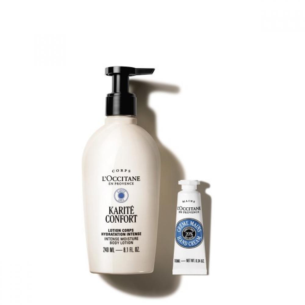 L Occitane Gift Set Sheabutter Body Lotion 240mL  +deLuxe 1 Type Single option