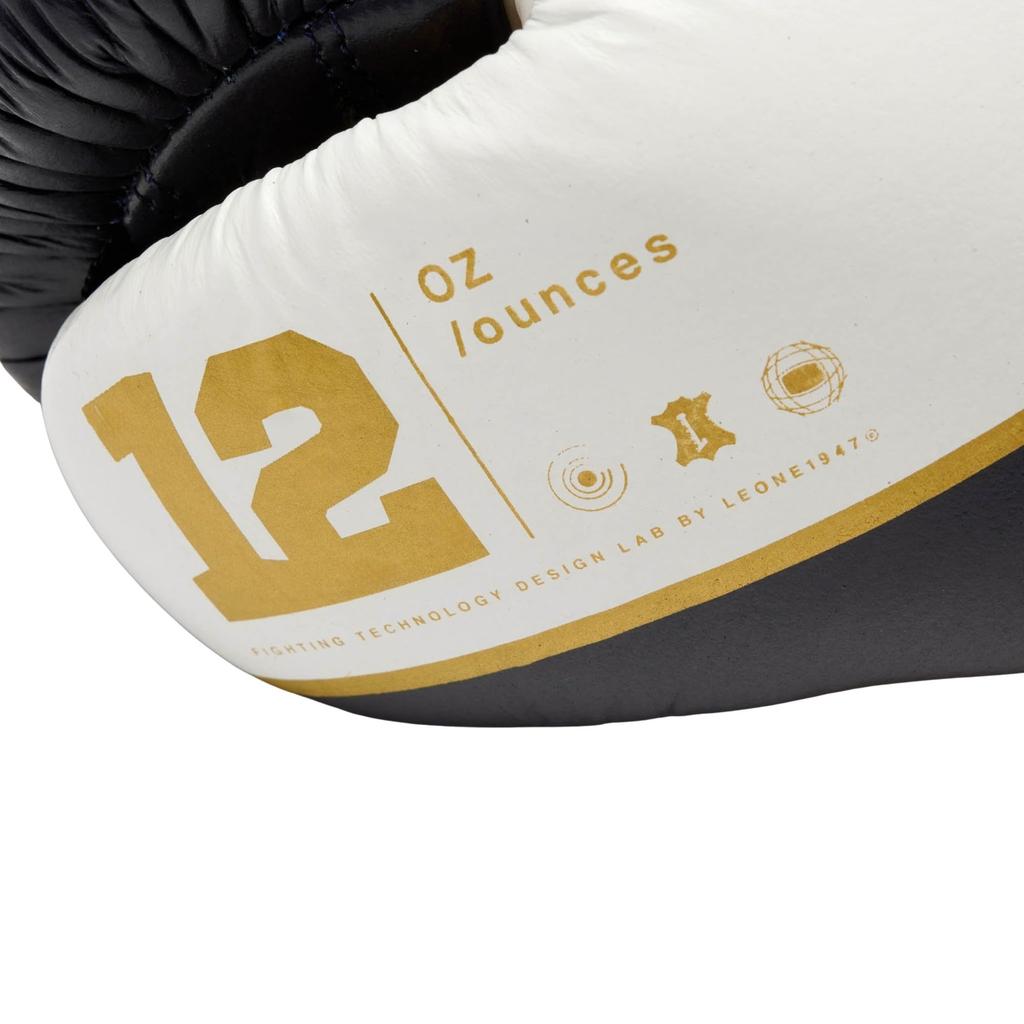 LEONE 1947 Boxing Gloves Unisex Limited Edition Cowhide Leather Memory Foam EVA Velcro Closure Blue GN047X [SHOCK X] 100% Outer, Pad, (10oz)
