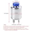 Racing Power Steering Fluid Reservoir Tank with Clamps Aluminium Alloy Fuel Cell Surge Tank Power Steering Oil Catch Can Tank