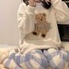 Pajamas Winter Women's Coral Fleece Year New Winter Flannel Autumn and Winter Loungewear Set In Stock