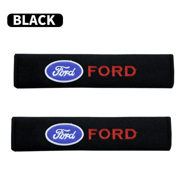 

Горячая автомобильная наклейка Для Ford Новые 2 шт. Чехлы на ремни безопасности автомобиля Хлопковые наплечники Для Ford Focus Fiesta Ranger Mondeo Escort Falcon Fl чёрный