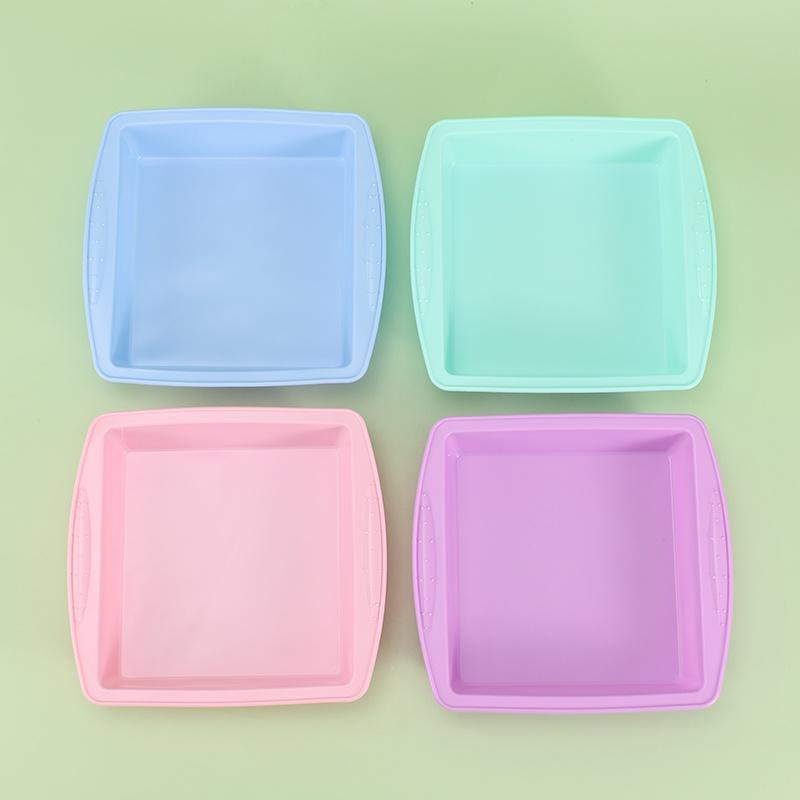 Silikonform Toast Kuchen Backform Quadratischer Kuchen Brot Schokolade Gebäck Pizza Antihaft Backgeschirr Seife Kerzenhersteller