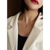European Geometric Titanium Steel Collarbone Necklace for Women P987
