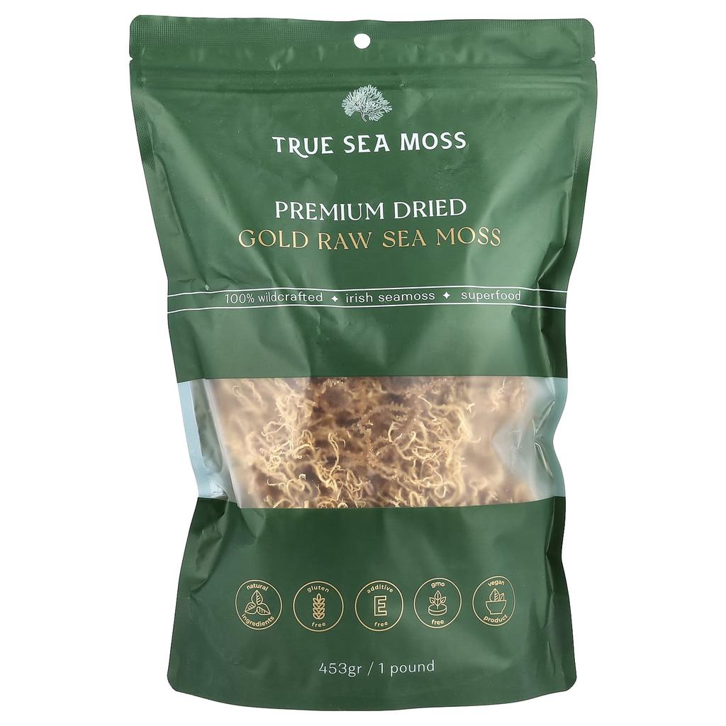 Premium Dried Gold Raw Sea Moss, 453G(1Lb)