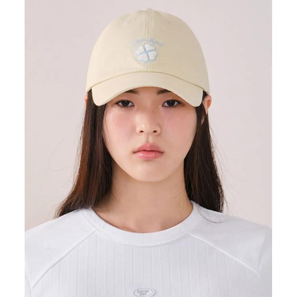 WOMAN Clover Heart Boucle Embroidery Ball Cap Yellow CO2400CA64YL 277110 F