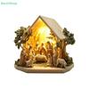 2D Flat Acrylic Jesus Birth Scene Table Centerpiece Accessory For Home Decor Party Ornment