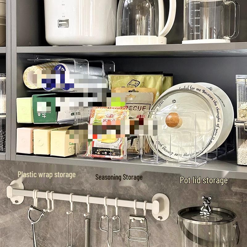 Küchenschrank Schublade Frischhaltefolie & Gewürz Aufbewahrungsregal