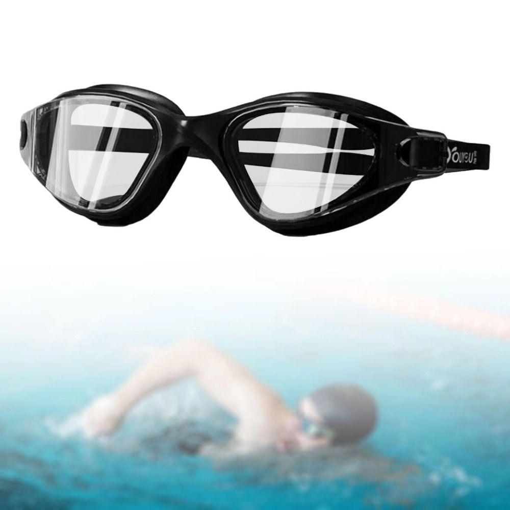 with Nose Clip Adult Swimming Goggles Set Anti-fog Diving Eyewear  Water Sports