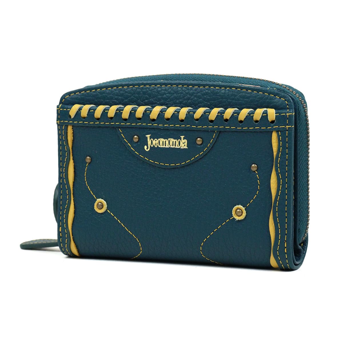 

Hocomomola Bifold External Coin Leather Flower 5380180 [jocomomola] Гаманець, портмоне, шви, (Зелений) зелений