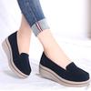 Nye fritidssko for kvinner Slip On Loafers Mote Komfortabel pustende kvinnelig plattform Høydeøkende fottøy