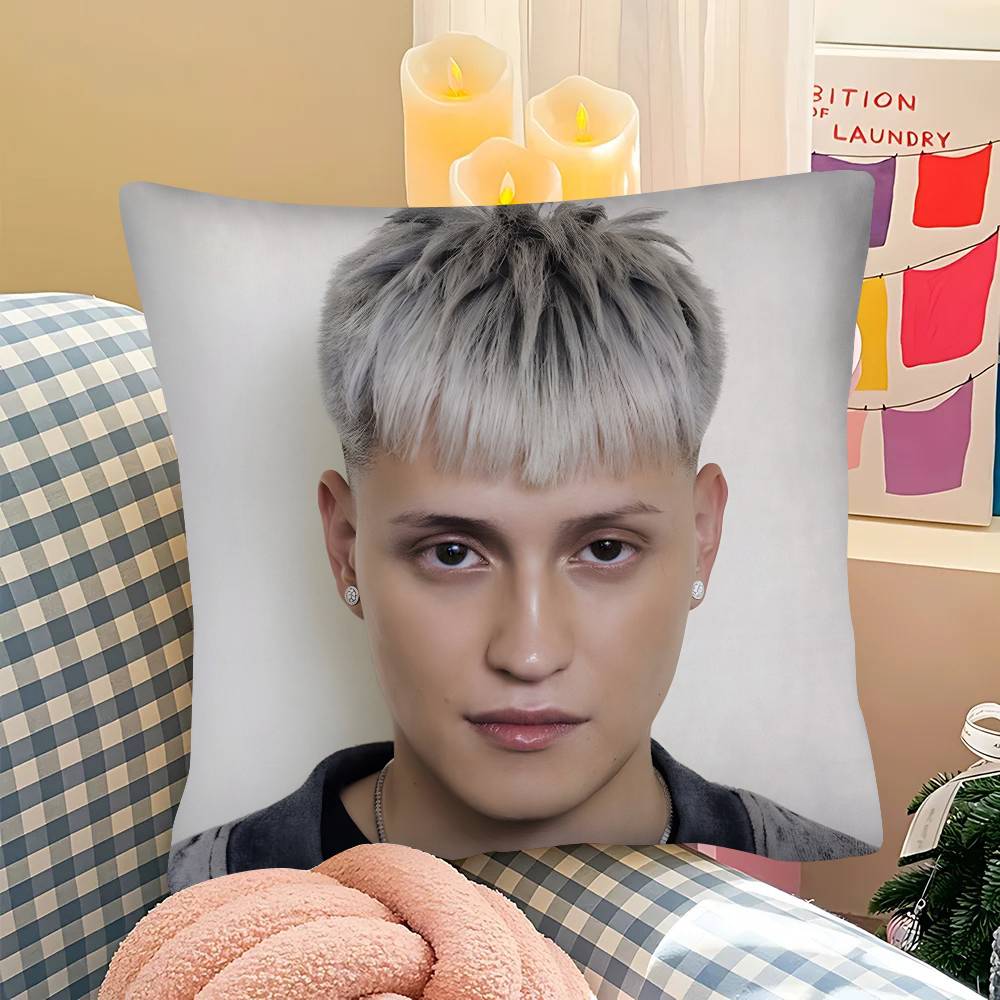 1Pc Singer Kidd V-Voodoo Songs Pillow Case Fashion Square Pillowcase Bedroom Sofa Room Ins Decoration Leisure