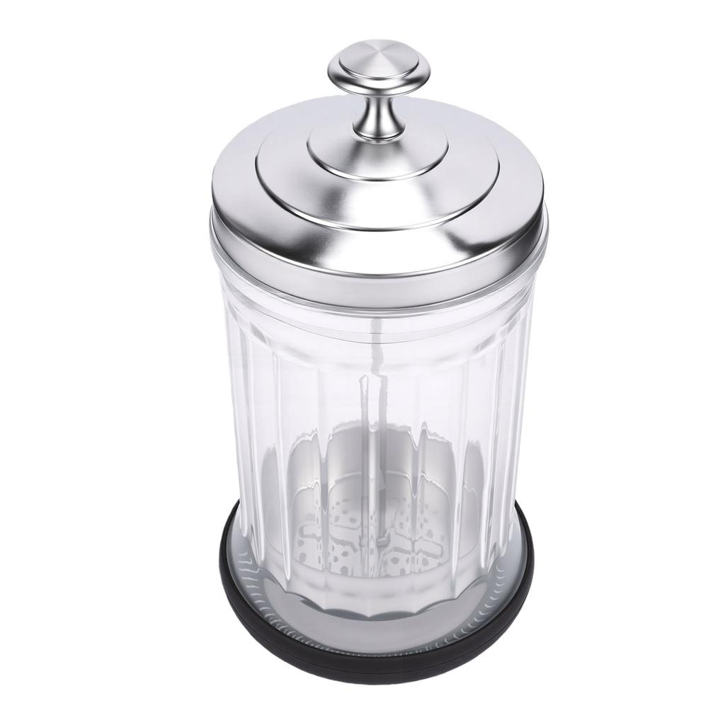Barber Jar High Borosilicate Glass High Capacity Barbershop Soaking Jar with Lift Basket for Manicure Tools