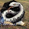 1PC Snake Flowers Umbrella-8-Rib Reinforced Portable Folding Travel Suitable for All Seasons Outdoor Daily Use-J368