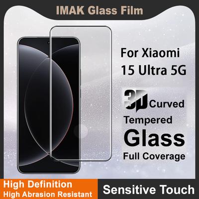 Für Xiaomi MI 15 Ultra 5G Glas IMAK 3D Gebogene Vollbild-Hartglasfolie