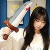 Shark Sword Shark Dagger Plush Toy Cute Funny Doll Pillow Children's Sword Playing Funny Cute Shark Theme Mat for Girls