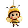 62KD Bees Ornament,Car Mirrorr Hangings Decorations Acrylic Car Rear View Mirrorr Hold