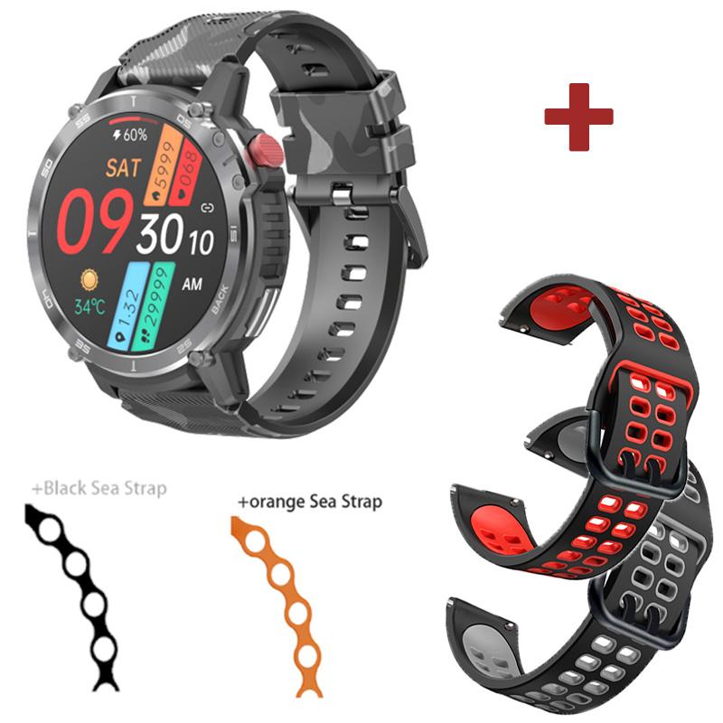 Smart Watch Men 4g Rom 1g Ram Blue Tooth Call 400mah Sports Watches Ip68 Waterproof C22 Smartwatch 1.6 Inch 400*400 Hd