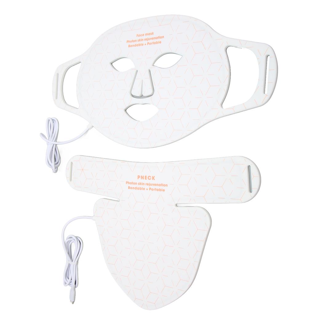 LED Facial Care Light Cover 4 Colors Lighting 3 Gears Silicone Skin Photon Face Neck Rejuvenation