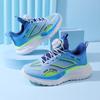 2025 New Spring and Autumn Children's Button Running Shoes Sneakers Middle and Older Children's Students Boys Breathable Mesh Non-slip Shoes