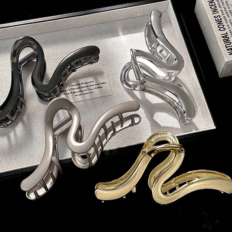 Metal Hair Claw Clip Irregular Hairpins Punk Hair Crabs Barrettes Vintage Jaw Clips Women Hair Accessories