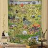 RRegular Cartoon Show Printed Large Wall Tapestry Hanging Tarot Hippie Wall Rugs Dorm Home Decor