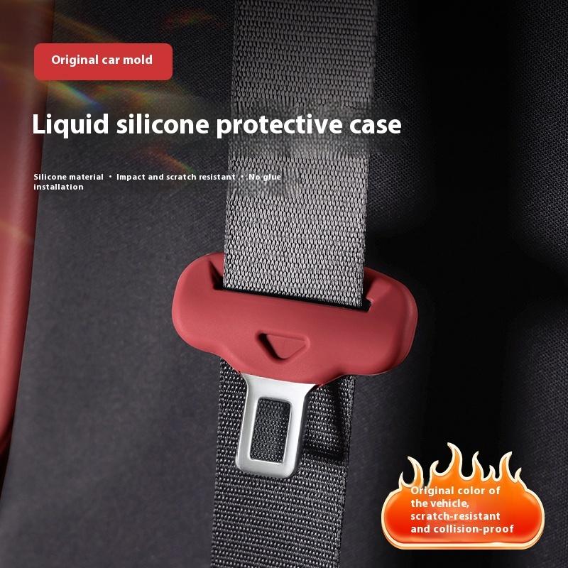 For Volvo S60 S90 XC90 XC60 XC40 Interior Accessries 2/4 Piece Car Seat Belt Silicone Protective Cover Trim