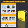 65W USB C Wall Charger Fast Charger 6 Ports Quick Charge 3.0 Adapter for IPhone 13 14 15 Xiaomi Samsung Oppo Mobile US/EU Plug