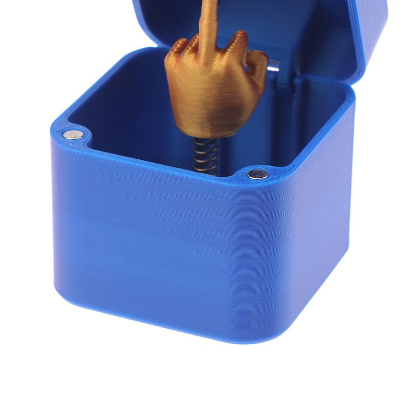 1 Bucată Imprimare 3D Deget Mijlociu Cutii Cadou de Crăciun Deget Mijlociu în Cutie Artizanat Decorativ Creativ Amuzant Joc de Familie Cadou Jucărie