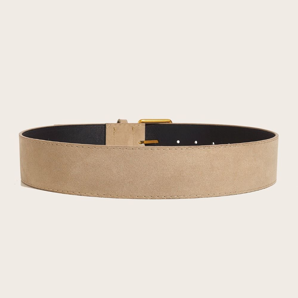 Trendy Pin Buckle Waistband Luxury Design Business Waist Strap Retro Trouser Dress Belts  For Women
