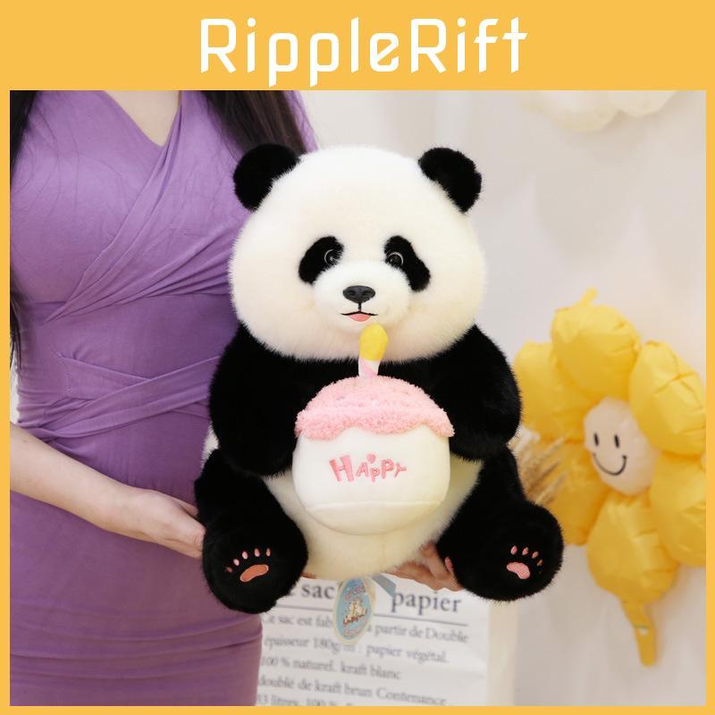 Plush Cake Panda Toys Cute Stuffed Animal Dolls Cartoon Kids Birthday Gifts