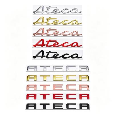 3D Metal Ateca Car Letter Stickers Rear Trunk Emblem Refit Tail Badge Accessories