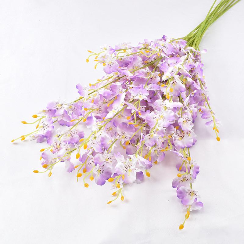 Fivebranch Oncidium Artificial Arrangement For Photography Party And Indoor Decor With Realistic Look