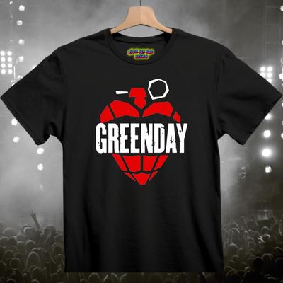 Green Day Rock Band T-Shirt Black S-3XL