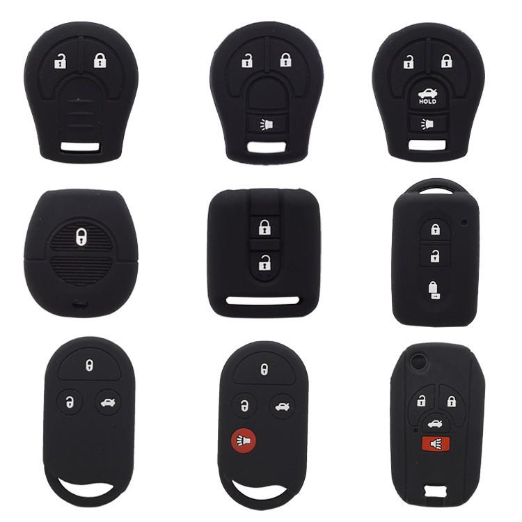 

Силіконова накладка на ключ для автомобіля Nissan Sunny/Sylphy/Tiida/March Cima Black (Customer Note)