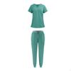 Women Scrub Uniform Set Jogging Cloth Top and Jogger Pants for Yoga Pet Grooming