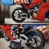 2025 MOC Technik 42202 Ducatis Panigales V4 S Motorrad Bausteine Modell Mechanische Gruppe Steine Spielzeug Kinder Jungen Geschenk