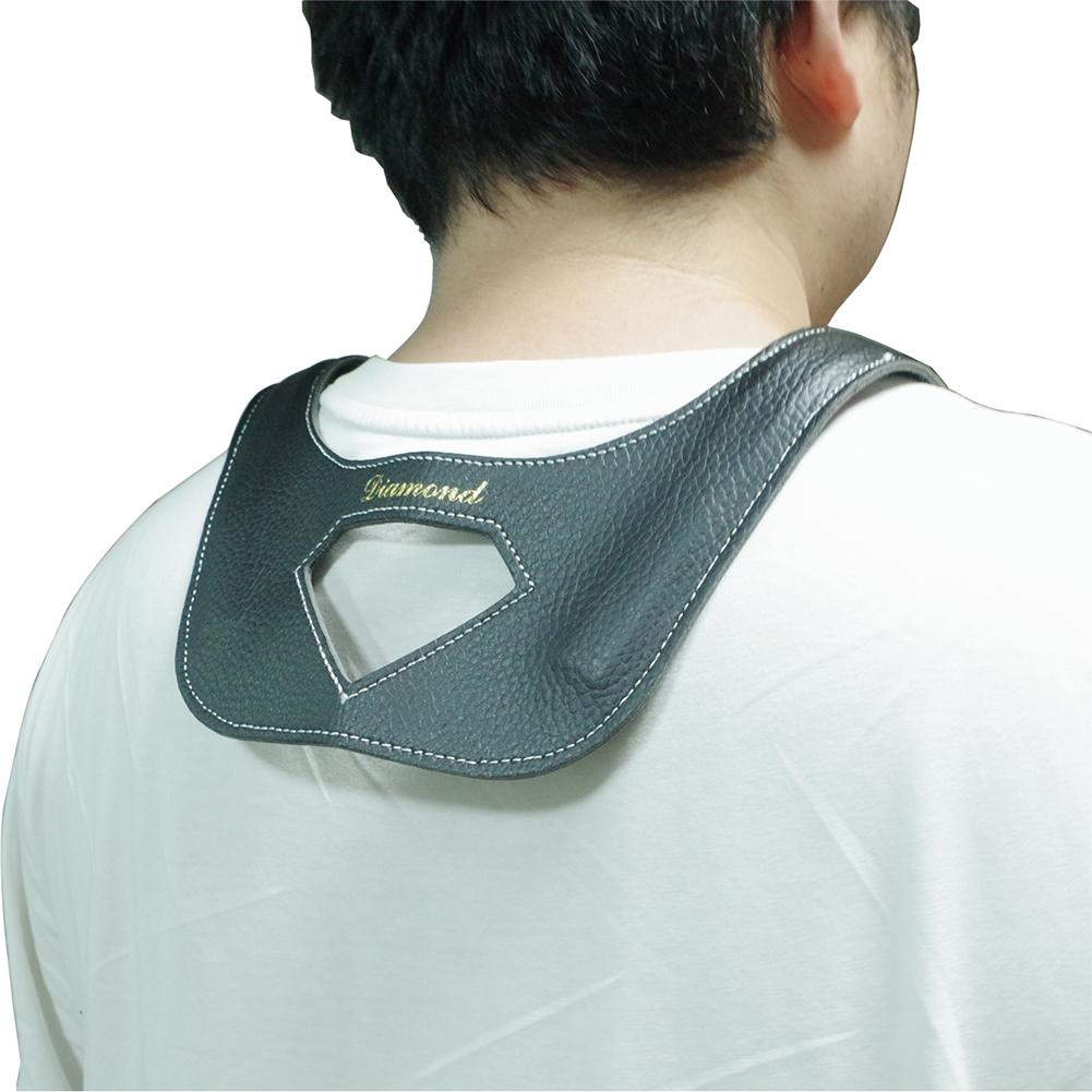 Saxophon-Halsgurt Länge verstellbar Leder Saxophon-Lanyard Doppel-Schultergurt für Saxophon Bass Tenor Alt