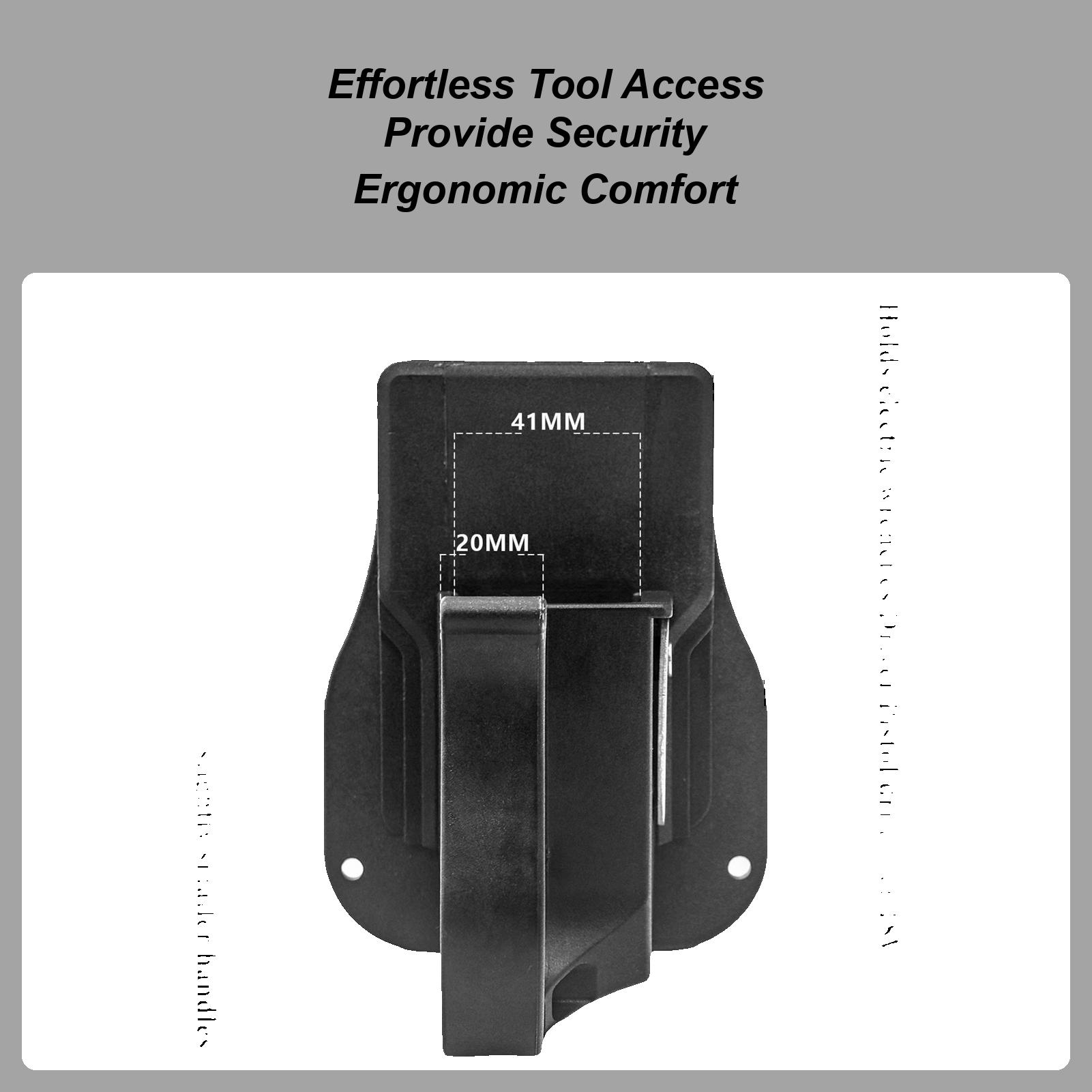 

Cordless Drill Holder For Belt Quick Access Electric Drill Clip On Belt Ergonomic Tool Belt Accessories Hook Holster CHINA