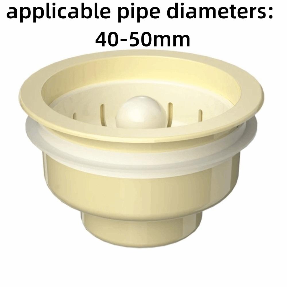 

Sink Dish Drainer Sink Drain Assembly Multifunctional Garbage Filter Sink yellow 40-50mm
