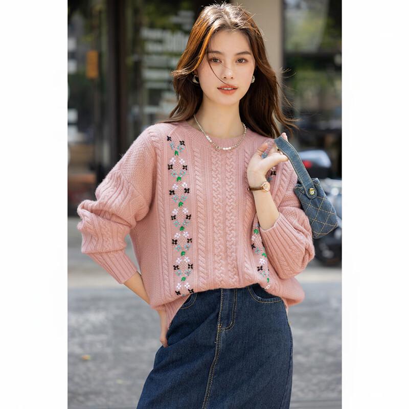 Mocana Women's Jacquard 100% Wool Sweater