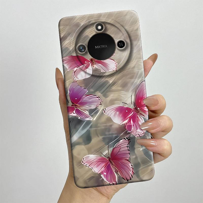 For Honor X9C Smart Phone Case X9cSmart Soft Silicone Funda Sweet Painted Fashion Cartoon Protective Capa Lovely Printing Cover