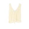 Three-Dimensional Handmade Crochet V-Neck Camisole: Sweet & Spicy Hollow-Out Knitted Top for Women - Spring/Summer Fashion Vest.