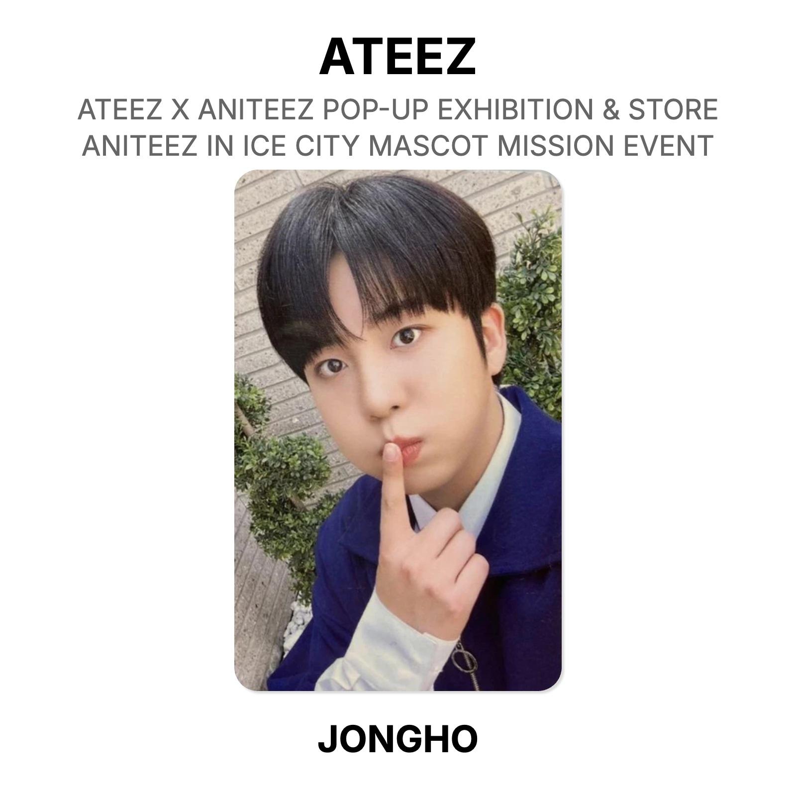 ATEEZ X ANITEEZ POP-UP EXHIBITION & STORE ANITEEZ IN ICE CITY MASCOT MISSION EVENT Official Photocard JONGHO