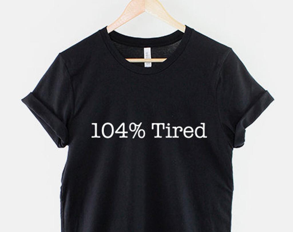 104% Tired Cotton Nap Shirt: Relaxed Fit, Breathable Comfort Tee