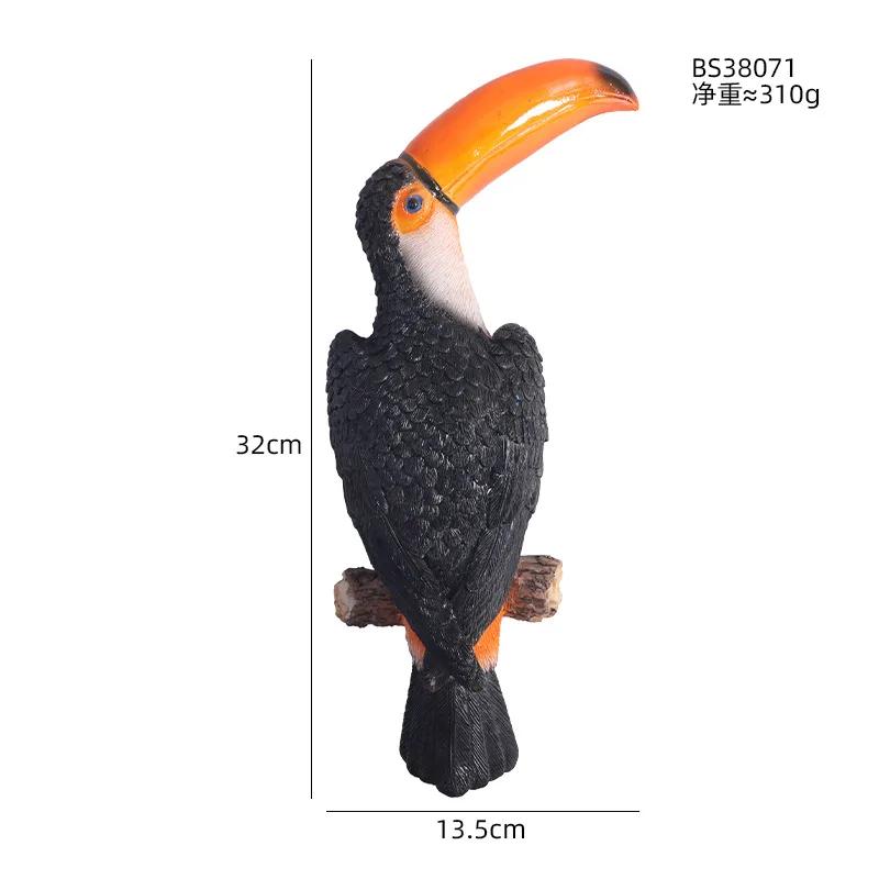 Peco Parrot Wall Hanging Resin Craft Wall Decorative Birds Room Decoration Garden Outdoor Home Decoration