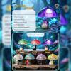 Trendy Night Glow Magnetic Umbrella Figurine: Luminous Desktop Ornament & Small Night Light