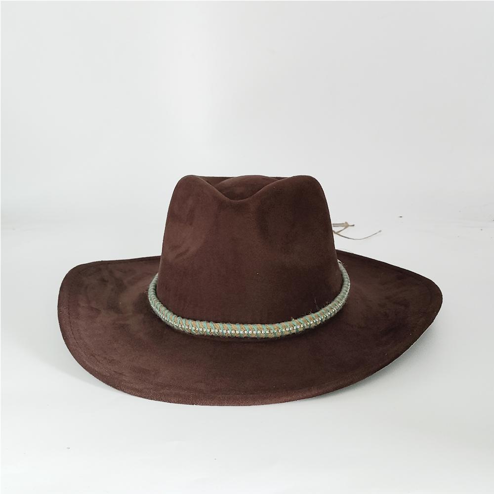 Suede Western Cowboy Hat Western Cowboy Men and Women Retro Party Stage Party Cowboy Hat Outdoor Knight Hat Sombrero Hombre