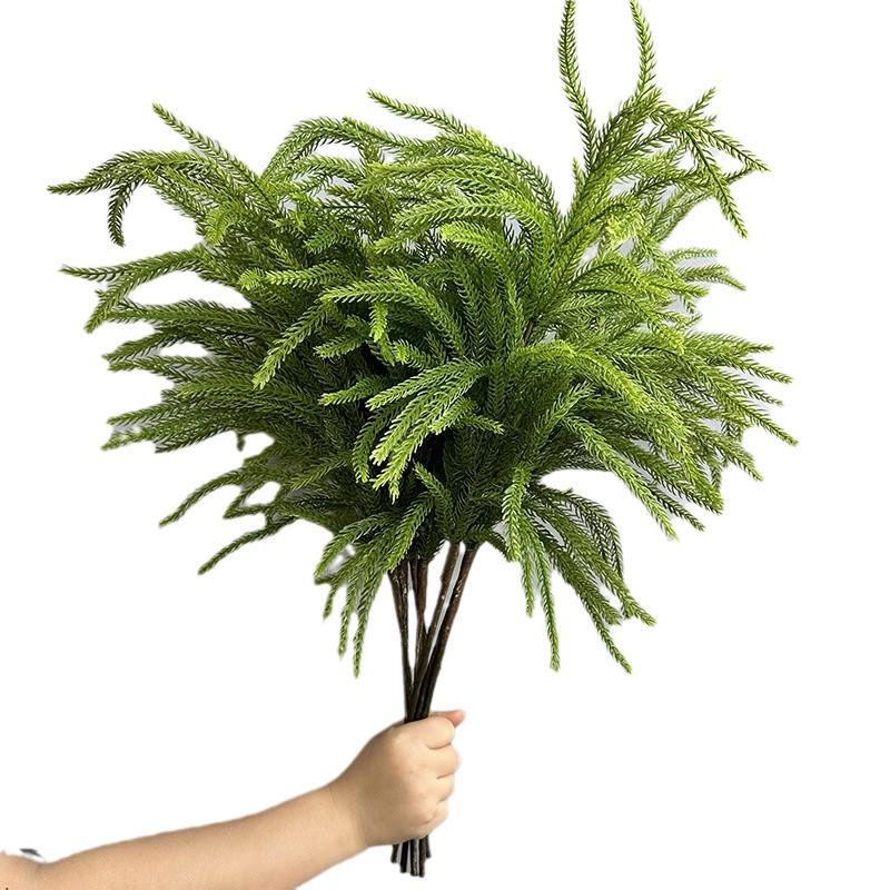 Artificial Soft Rubber Christmas Pine Needle Branch for Home Decoration